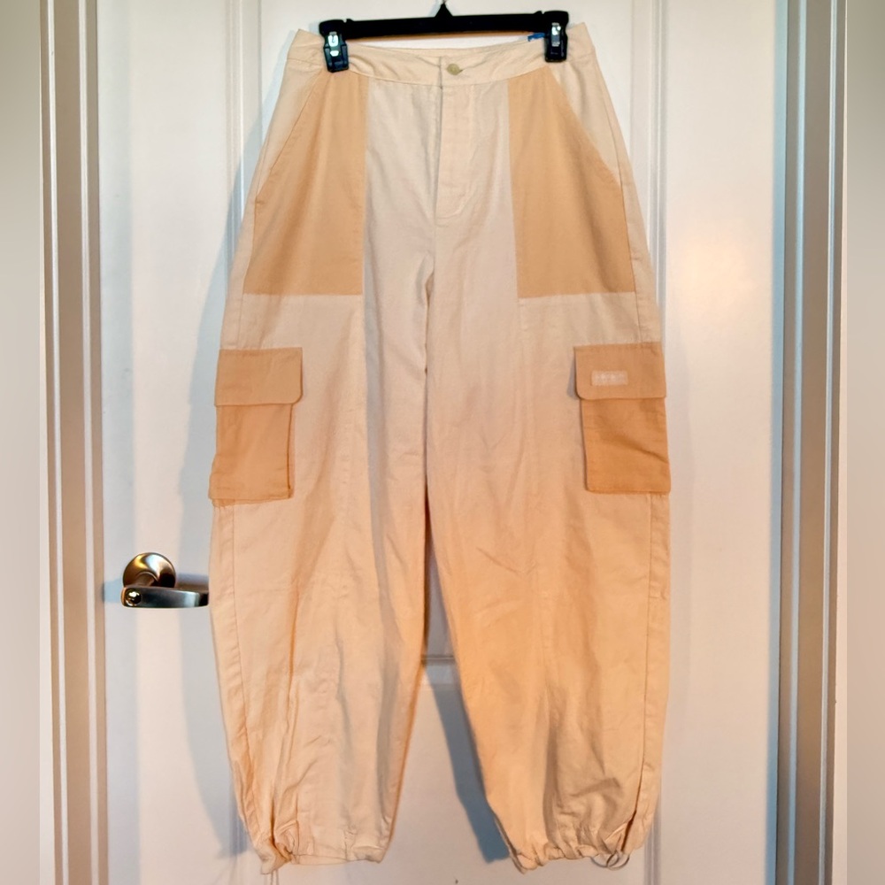 Adidas Cream Cargo Pants, NWT
